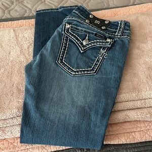 Miss Me Dark Blue Skinny Cut Jeans